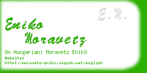 eniko moravetz business card